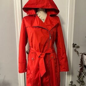 Red Hooded Women's Jacket